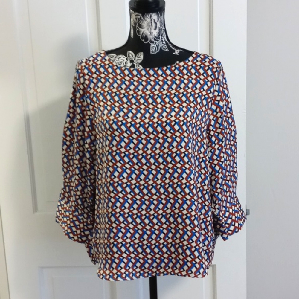 💙T Tahari💙 - Geometric Top